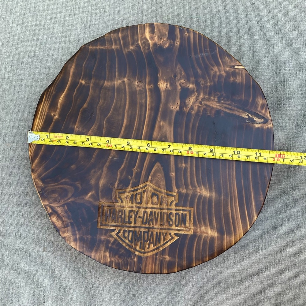 Harley Davidson charcuterie board custom made 12”